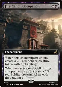 Fire Nation Occupation Extended Art Avatar: The Last Airbender NM MTG - Image 1
