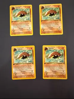 Lot Of 4 1st Edition Kabuto 50/62 Fossil. Pokemon 1999. - Image 1