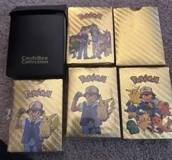 All 5- packs 55 each pack Pokemon Card Foil GOLD PACK CARDS New Sealed - Image 1