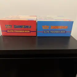 Pokemon Sword and Shield Base Set Elite Trainer Box ETB Pair Zacian & Zamazenta - Image 5