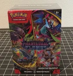 Pokemon TCG Mega Evolutions Phantasmal Flames Booster Bundle New Sealed - Image 1