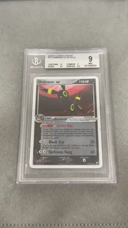 BGS 9 2005 Umbreon ex UR HOLO UNSEEN FORCES 112/115 Pokemon - Image 1