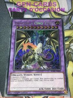 CARTE Yu Gi Oh DRAGON A CINQ TETES BLHR-FR000 1ere ed. - Image 1