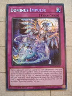 DOMINUS IMPULSE MP25-EN116 Yugioh TCG 1st Ed Secret Rare Prismatic Free Shipping - Image 1