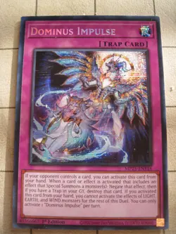 DOMINUS IMPULSE MP25-EN116 Yugioh TCG 1st Ed Secret Rare Prismatic Free Shipping - Image 2