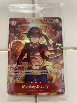 Sealed Promo One Piece CARD Treasure Booster Monkey.D.Luffy ST10-006 SR - Image 1