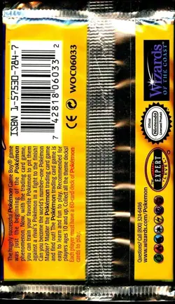 BASE SET (Charizard Art) SEALED Booster Pack BLACK TRIANGLE ERROR Pokemon Cards - Image 3