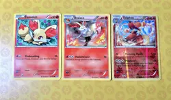 Delphox Rev Holo, Fennekin Braixen Evo Set Card Bundle Lot - XY Fates Collide - Image 1