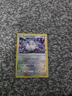 Pokemon TCG Radiant Eevee SWSH230 Black Star Promo Card - Image 1