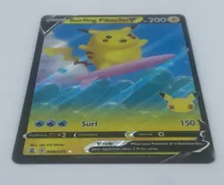 Surfing Pikachu V 008/025 - Celebrations - Holo Pokemon Card Near Mint (NM) - Image 2