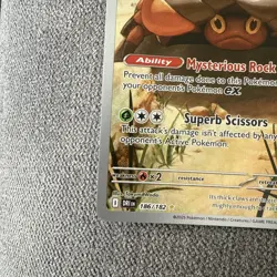 Pokemon TCG Crustle 186/182 Illustration Rare - Destined Rivals - Near Mint Card - Image 4