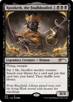 1 x FOIL Razaketh, the Foulblooded -Secret Lair Drop Series NM 163 MTG Magic - Image 1