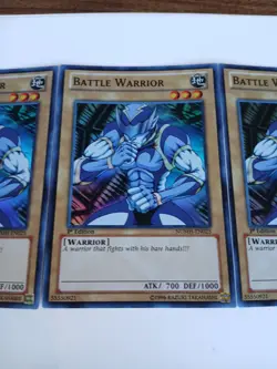 X3 YuGiOh! Battle Warrior NUMH-EN025 1st Edition Super Rare - Image 3