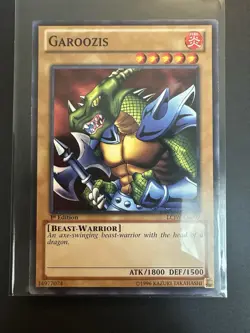 Yugioh - Garoozis (LCJW-EN009) - 1st -Edition Short Print Lightly Played - Image 1