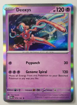 HOLO Deoxys 074/182 NM / M - Paradox Rift Pokemon Card - $2 Combined Shipping - Image 1