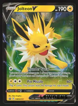 Jolteon V - SWSH151 - Ultra Rare - SWSH Black Star Promo - Pokemon Card OC1 - Image 1