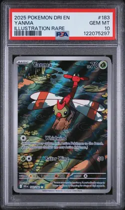 Yanma 183/182 Destined Rivals Illustration Rare PSA 10 GEM MINT Pokemon Card TCG - Image 3