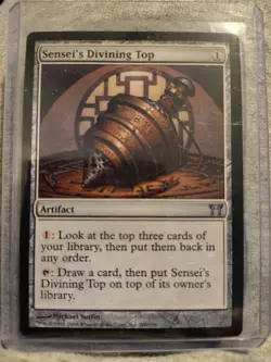 Magic the Gathering Sensei's Divining Top Champions of Kamigawa Regular Card - Image 1