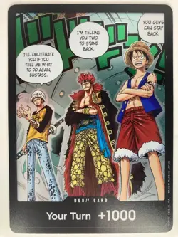 DON!! Card (Trafalgar Law, Eustass Kid and Monkey.D.Luffy) OP07 - Image 1