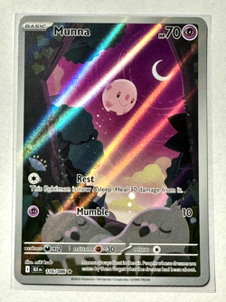 Pokemon TCG Munna S&V Black Bolt 116/086 Illustration Rare Card NM - Image 1