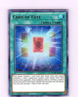 Yu-Gi-Oh TCG Card Of Fate DUOV-EN052 1st Edition Ultra Rare Card NM - Image 1