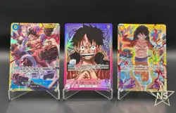 Monkey.D.Luffy 3SET SEC L OP05-060 OP09-119 OP11-118 One Piece Card Japanese - Image 2