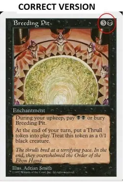 Breeding Pit Italian Mtg MISPRINT. Missing casting cost. - Image 4