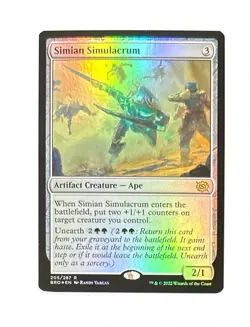 Simian Simulacrum ~ Magic The Gathering MTG ~ Foil 205/287 - Image 1