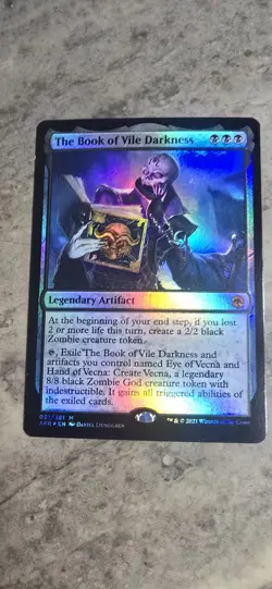 The Book of Vile Darkness Adventures in the Forgotten Realms Foil Artifact MTG - Image 1