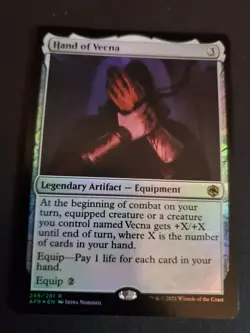 Hand of Vecna Adventures in the Forgotten Realms Foil MTG NM - Image 1