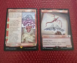 THERE AND BACK AGAIN + SMAUG TOKEN - Lord of the RIngs - MTG - NM Nonfoil - Image 1