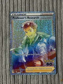Professors Research Rainbow Secret Rare Card 84/78 Pokemon Go TCG - Image 1