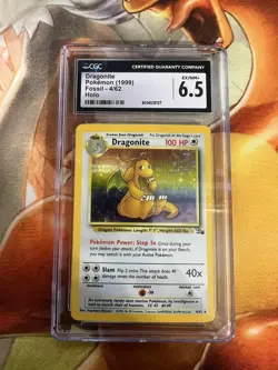 Dragonite 4/62 Fossil Holo CGC Graded 6.5 Pokemon TCG - Image 1