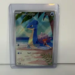 Pokemon Destined Rivals Misty's Lapras 194/182 Illustration Rare NM - Image 3
