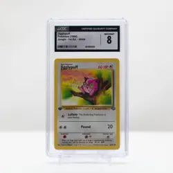 Pokemon Jigglypuff #54 Jungle First Edition 1999 - CGC 8 - Image 2