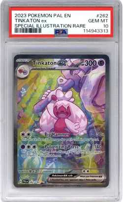 Tinkaton ex #262 2023 Pokemon SV Paldea Evolved Secret Rare GEM MINT 10 - Image 1