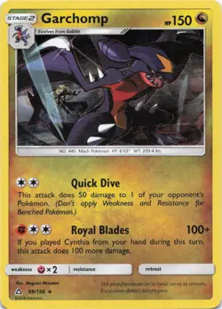 Pokemon - Garchomp - 99/156 (Cracked Ice Holo) #099/156 - Deck Exclusives Holo - Image 1