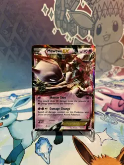 Pokemon TCG Mewtwo EX 62/162 XY: BREAKthrough Ultra Rare 2015 LP - Image 1
