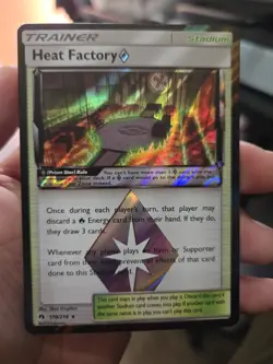 Heat Factory 178/214 Lost Thunder Prism Star Ultra Rare Holo Pokemon TCG NM - Image 1