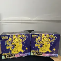 2X Pokemon TCG - Surging Sparks Pokemon Center - Elite Trainer Box - Sealed ETB - Image 1