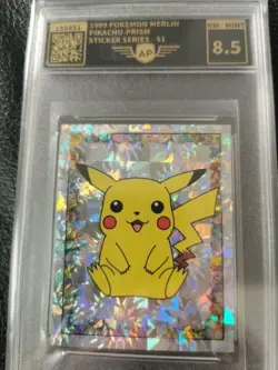 Merlin Pokemon 1999 Pikachu S1 Snowflower Foil AP 8,5 Kein Cracked Ice - Image 1