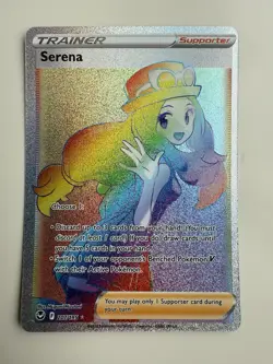 Pokemon TCG Serena 207/195 SWSH12 Silver Tempest Full Art Rainbow Secret NM - Image 1