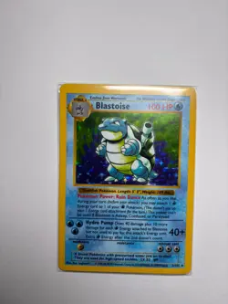 1999 Pokemon Blastoise-Holo Base Set Holo Pre-Owned Shadowless - Authenticated - Image 1