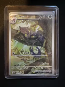 Pokemon TCG Liepard 137/086 White Flare Illustration Rare Card NM/M Condition - Image 1