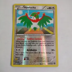 REVERSE HOLO Hawlucha 97/114 LP - RARE XY Steam Siege Pokemon Card Miki Kudo Art - Image 1