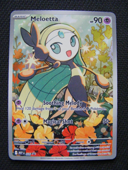 Pokemon Card Meloetta MEP 026 Black Star Promo - Image 1