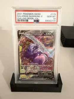 Pokemon Galarian Slowking v TCG Chilling Reign Holo Card 178/198 Full Art -PSA10 - Image 1