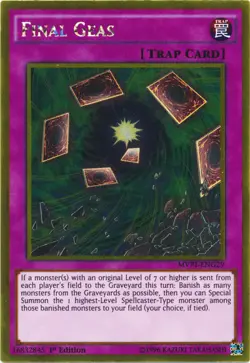 Final Geas - MVP1-ENG29 - Gold Rare - 1st Edition Near Mint Yugioh! Card - Image 1