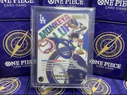 LA Dodgers Monkey.D.Luffy EB02-010 Leader?One Piece Mint Proxy Foil Card? - Image 3