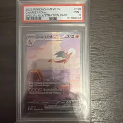Pokemon TCG Charizard EX Scarlet & Violet 151 Card Sir 199/165 PSA 9 - Image 1